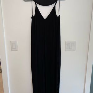 Black Linen Maxi Dress